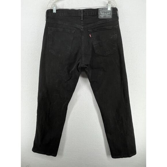 LEVIS 559 Jeans Mens 34x32 Relaxed Straight Denim 5 Pocket Stretch Cotton Black - Picture 3 of 16